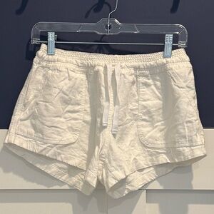 Altar'd State White Linen Shorts small blemish at waistband Size L
